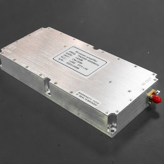 50w 5100-5900Mhz Gan Digital Power Amplifier Module Customizable Solid-state RF Booster Pulse Wave Power Amplifier Module