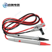 10A Copper Dual-color PVC Test Cable Multimeter Probe with Extremely Fine Pointed Tip 1000V Rated Customizable Length