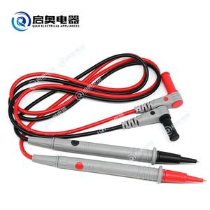Kabel Uji Multimeter Tembaga 10A Dua Warna PVC dengan Ujung Runcing Sangat Halus, Tegangan 1000V, Panjang Dapat Disesuaikan - Product Image 3