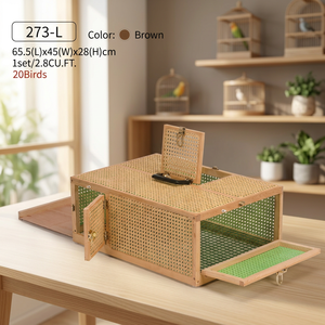 Crown 273-L Rattan Portable Durable Pigeon Carrier - Product Image 2