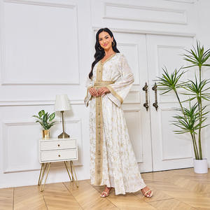 Mode femmes musulmanes <span class=keywords><strong>caftan</strong></span> robes <span class=keywords><strong>or</strong></span> impression estampage <span class=keywords><strong>caftan</strong></span> Abaya Robe arabe dubaï femmes musulmanes <span class=keywords><strong>Caftan</strong></span> Robe avec <span class=keywords><strong>ceinture</strong></span> - Product Image 3