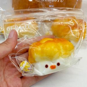 Wholesale Mini Taba Mochi Toys Unisex Simulation Food Sensory Croissant <b>Squishies</b> for Anxiety Stress Relief - Product Image 1