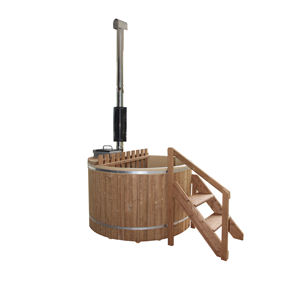 4-6 Kişilik Modern Dış Mekan Odun Ateşlemeli Sıcak Küvet - Kanada Kırmızı Sediri ve Hemlock SPA Küveti (FSC Sertifikalı) Bahçe ve Villalar İçin - Product Image 5