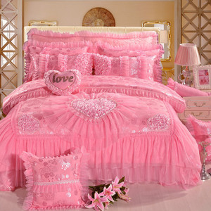 Parure de lit de luxe classique 200TC 4 pièces pour la maison et l'hôtel, ensemble de couette et couvre-lit pour lit King/Queen, idéal pour les mariages - Product Image 5