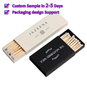 Scatole di Fiammiferi Vuote di Lusso a Trama Larga con Vantaggio UV, Forma Piatta, Specifiche in Lamina, Design Personalizzato, Manicotto Scorrevole Bianco Semplice per Artigianato - Product Image 1