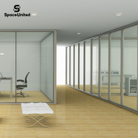 SpaceUnited Glass Partition Wall Office Movable Wall Divider Modern Modular System