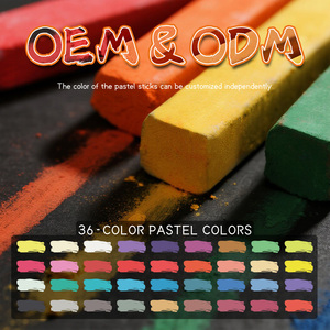 Panwenbo 12/24/36 colori Non tossici gesso morbido pastelli forniture d'arte artista bastone gesso pastello per bambini artista pittura - Product Image 4