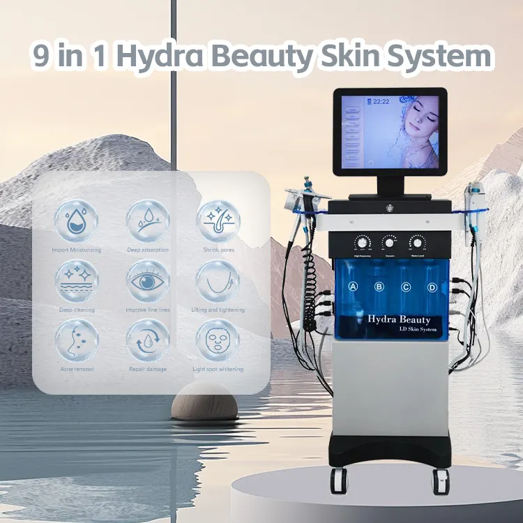 Máquina facial cuidado de la piel R 14 en 1 Peel dermoabrasión diamante microdermoabrasión máquina para la venta