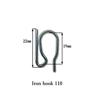 Kim loại sắt móc cho nhiệm vụ Ống treo lên hệ thống kim loại khác cực chuỗi Runner theo dõi tường đường sắt móc Curtain Rod phụ kiện - Product Image 6