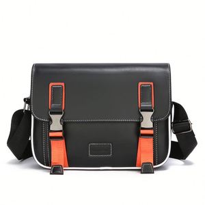 Nueva Bolsa Bandolera Cruzada de PU para Hombre, Estilo Casual, Antirrobo e Impermeable - Product Image 1