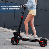 Scooter Eléctrico Todoterreno Plegable con Doble Suspensión, Resistente al Agua, Rápido, Batería de Litio de 48V 18Ah, Motor de Gran Alcance, para Adultos