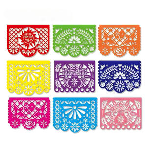 Pancarta de Fieltro Papel Picado <span class=keywords><strong>Viva</strong></span> México para el Día de los Muertos, Decoraciones para el Día de la Independencia Mexicana para Adultos - Product Image 4