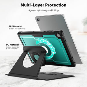 Étui pour tablette en cuir PU pour Samsung Galaxy Tab A11 Plus 11 pouces X230 X235 Pare-chocs TPU avec béquille rotative intégrée - Product Image 4