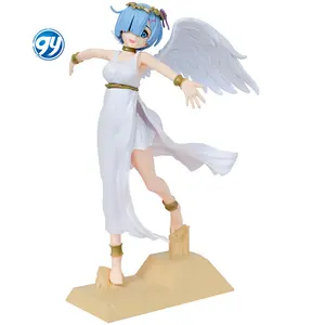 GY Figuras de Re Life In A Different World From Zero Emilia Rem Ram White goddess angel model decoration pvc anime action figure