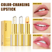 Rouge à lèvres hydratant et soignant à la feuille d'or, changeant de couleur, nourrissant en douceur et estompant les ridules des lèvres.