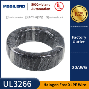 UL3266 Aislamiento XLPE libre de halógenos 20AWG Cable eléctrico Alta temperatura 125 grados 300V Alambre de cobre estañado trenzado - Product Image 2