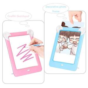 Красочный свет 3d волшебные детские цифровые электронные доски для рисования светящиеся с неоновой ручкой граффити скетчпад - Product Image 2