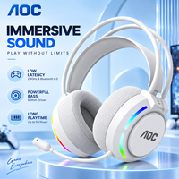 Casque de jeu AOC en gros avec microphone, son stéréo immersif, écouteurs sans fil pour accessoires de jeu PC