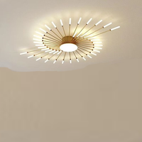 Éclairage intérieur moderne Feux d'artifice créatifs Plafonnier à LED Plafonnier en acrylique pour le salon