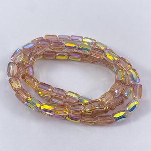 4/<span class=keywords><strong>6</strong></span>/<span class=keywords><strong>8mm</strong></span> đa màu sắc Thùng hình dạng tinh thể Thủy Tinh Hạt Ống mặt Loose Spacer hạt đối với trang sức làm DIY - Product Image 5