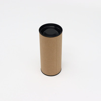 Tube d'expédition en papier kraft personnalisé avec bouchons, emballage en vrac, tubes ronds en carton pour impressions d'art, cartes, plans