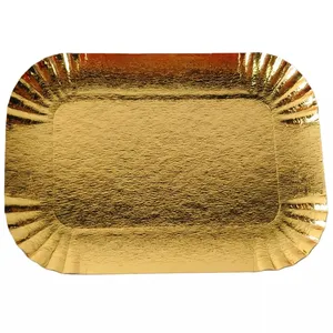 Eco-Vriendelijke Gouden Wegwerp Papieren Borden --- 10 Inch, 100 Pak Papieren Borden In Bulk Voor Feestartikelen