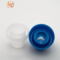 Bouchon doseur anti-fuite en plastique avec rainures de drainage pour détergent lessive 1L/2L/3L, bec verseur pour bouteilles de liquides