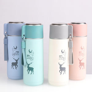 सुंदर 450 मिली स्टार हिरण ग्लास पानी की बोतल उपहार विज्ञापन कप स्मृति मुद्रण कप की बोतल - Product Image 5