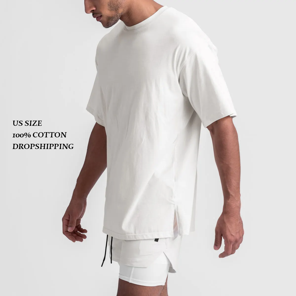 Camiseta masculina 180gsm 100% algodão, camiseta em branco tamanho americano, logotipo personalizado, grande, 1 peça