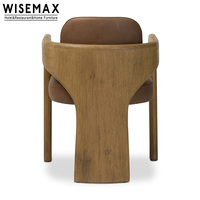 WISEMAX FURNITURE - Mobilier d'hôtel de style médiéval - Fauteuil de loisirs en bois massif - Siège confortable design - Chaise de salle à manger pour restaurant