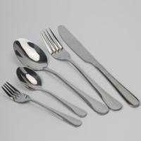 Lot de 4 couverts modernes en acier inoxydable 410/430 argent et or, certifiés LFGB, finition miroir, logo gravé au laser, pour mariage et dîner