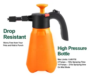 2L Adjustable Car Wash Spray Hand Foamer Cleanings Mist 1.5L High Pressure Air Pump Manual Sprayer Foam