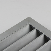 Grille de ventilation flexible rectangulaire en aluminium pour CVC, anti-corrosion, pour gymnase et couvercle de sortie d'air de climatiseur extérieur