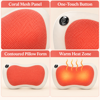 Coussin de massage intelligent Shiatsu de haute qualité avec chauffage infrarouge, coussin de massage électrique pour le cou, le dos et la taille