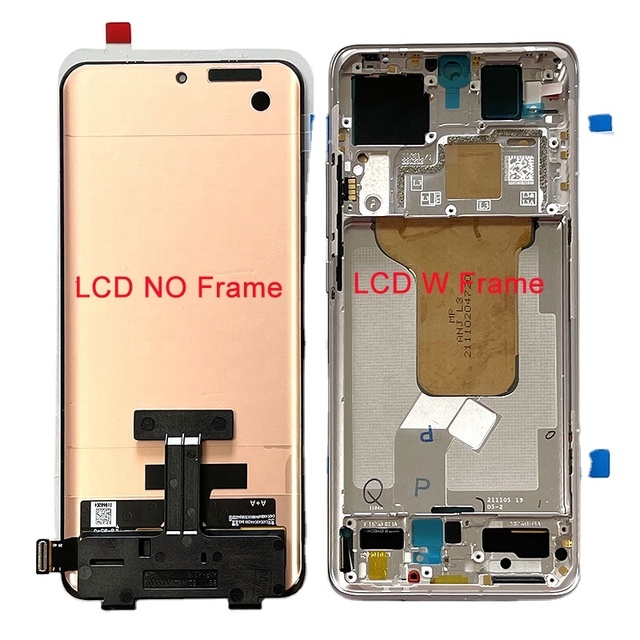100 Original AMOLED Mobile Phone Lcds for Xiaomi Mi 12//12x/12s Display Touch Screen Panel with Frame Replacement