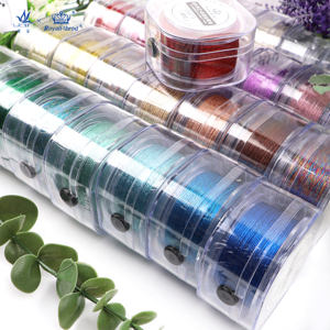 Hilo <span class=keywords><strong>de</strong></span> Bordar Metálico Dorado <span class=keywords><strong>de</strong></span> Alta Tenacidad, 29 Colores, en Caja, para Costura y Diseño DIY - Product Image 4