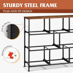 Cómoda con 8 cajones Marco de acero resistente y parte superior de madera Almacenamiento grande Dormitorio Sala de estar Soporte de TV Organizador de <span class=keywords><strong>ropa</strong></span> - Product Image 3