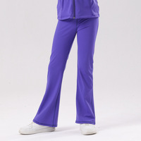 Stock d'usine en gros Leggings de yoga taille haute évasés pour filles, Tenue de danse d'entraînement en Nylon Spandex DanceLife