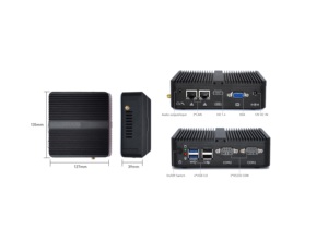 Usine Pas Cher Mini Ordinateur PC Intel Pentuim Argent <span class=keywords><strong>J5005</strong></span> Dual 2 Lan Deux COM Ubuntu Win 10 Nuc Nano Boîte Industrielle Sans Ventilateur PC - Product Image 5