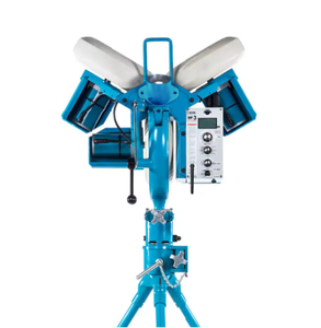 TOP NOW! Three-<b>Wheel</b> BP3 Aluminum Steel Baseball Pitching Training Machine-Power Supply Lithium Battery Blue Color-MULTINATIONAL - Product Image 2
