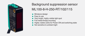 P+F ML100-8-H-250-RT/102/115 โฟโตอิเล็กทริคเซนเซอร์ตรวจจับระยะใกล้ 10-30VDC สำหรับอุปกรณ์คัดแยกอัตโนมัติของแท้ - Product Image 6