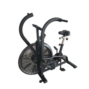 Ergonomic Dual Rail Seat Commercial Air Bike Fan Resistance <b>Exercise</b> Bike Fit Different User Height - Product Image 3
