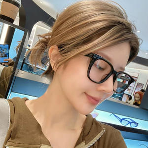 Montures de lunettes rectangulaires Qianai anti-lumière bleue, monture complète, verres en acétate pour femmes L5 6279 - Product Image 2