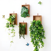 Guirlande artificielle d'eucalyptus suspendue, 45 feuilles, résistante aux UV, en plastique, pour décoration murale, maison, mariage, jardin