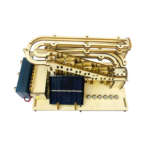 IIECREATE solaire marbre course course bricolage jouet Kit <span class=keywords><strong>3D</strong></span> en bois <span class=keywords><strong>Puzzle</strong></span> labyrinthe boule assemblage <span class=keywords><strong>Puzzle</strong></span> éducatif pour unisexe enfants 5 7 ans - Product Image 2