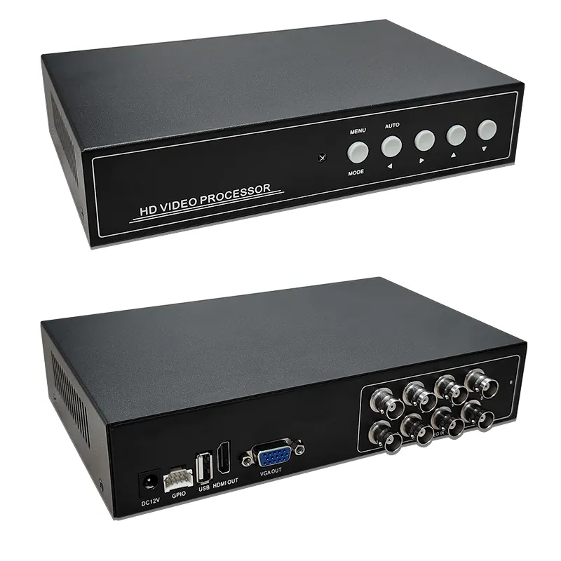New 8CH DVR video splitters display monitor quad recording monitoring split screen splitter video quad splitter