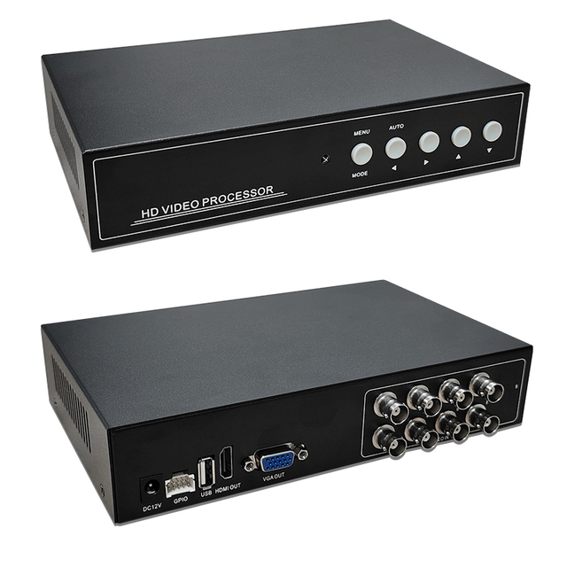 New 8CH DVR Video Splitters Display Monitor  Quad Recording  Monitoring Split Screen Splitter Video Quad Splitter