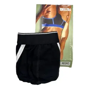 Calzoncillos Boxer para Hombre Fozter, Negros, de Algodón y Elastano, Corte Medio, Transpirables, Diseño Liso, Talla Adulto XL - Product Image 3
