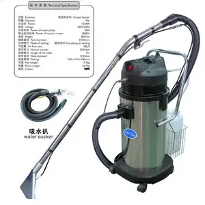 powerful lower noise motor strong suction stainless tank carpet vacuum cleaner with complete accessories for cleaning company