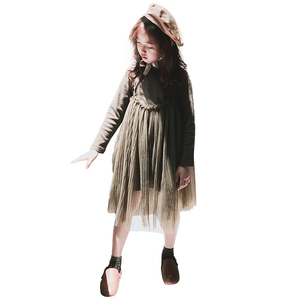 Nouveaux produits : Robes de fête fantaisie noires pour petites filles, style coréen, conçues pour les enfants, achat direct de Chine - Product Image 1